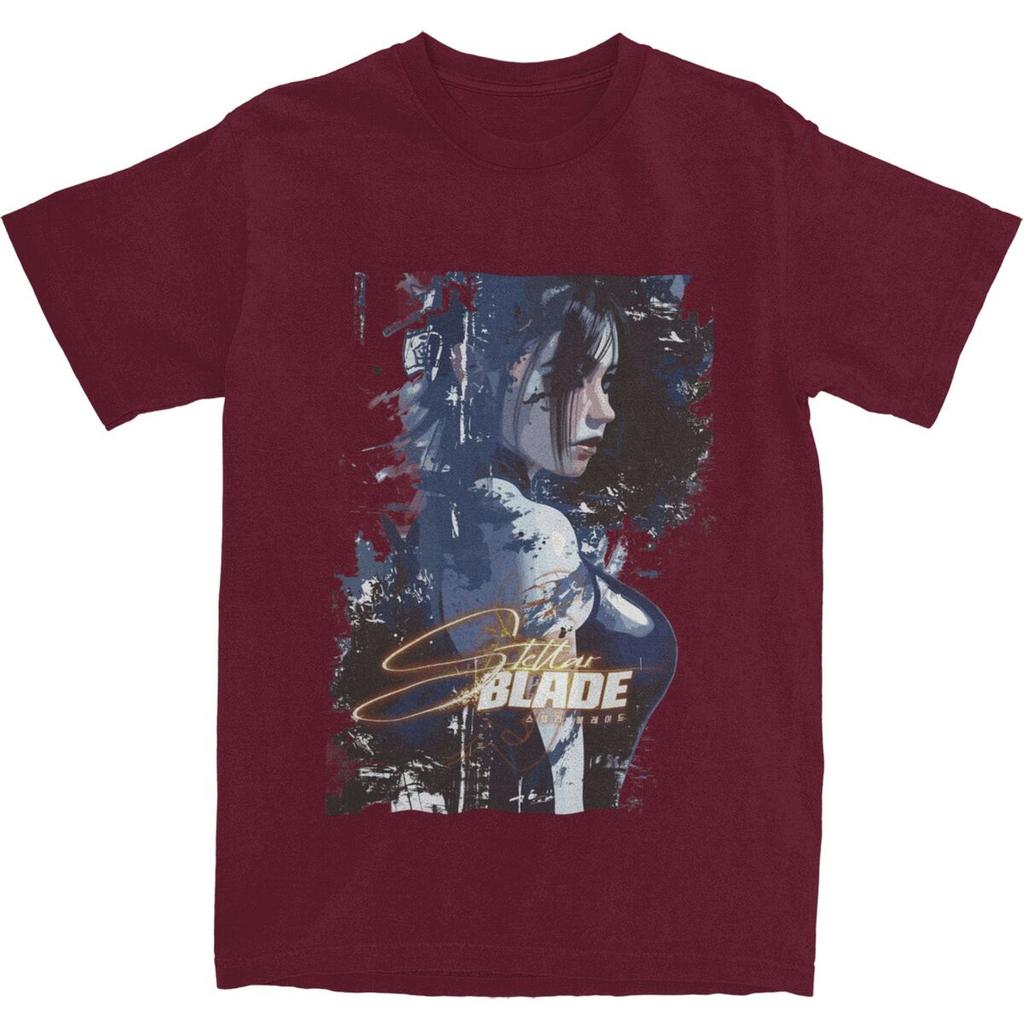 Men's Stellar Blade Fanart Video Game T-Shirts Cotton Tops Summer Y2K Short Sleeve T-Shirt Crew Neck Novelty  Tshirt New Arrival