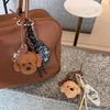 Practical Bag Pendant Cartoon Bear Dog Keychain Plush for Keys and Bags Soft and Practical Designs Bag Charm