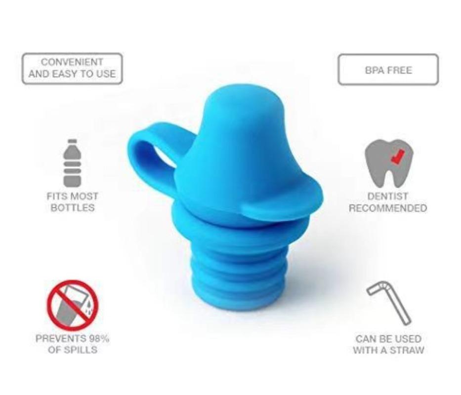 Portable Kids No Spill Choke Water Bottle Cup Adapter with Tube Drinking Straw for Baby Drink Feeder Water Leak Proof Bottle Cap