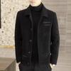 Men's High-End Short Wool Coat – Thickened Autumn/Winter Casual Jacket