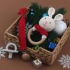 Pacifier Holder Teething Toy Set for Infant for Play Cartoon Crochet Cute Shower Gift Newborn Gift Nursing Pendant Toy
