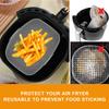 Silicone Air Fryer Liner for Ninja Dual Air Fryer Accessories Reusable Silicone Pot Grill Pan Baking Basket Kitchen Accessories