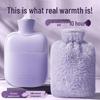 Thickened Explosion-Proof Hot Water Bottle: Safe Hand and Foot Warmer for Girls, Menstrual Relief, and Bedding Comfort.
