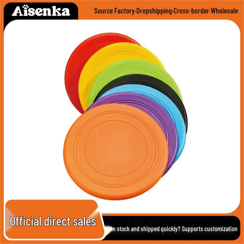 Soft Frisbee Dog Toy: Interactive Floating Training Disc for Puppies and Border Collies