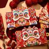 Creative Cartoon Dragon Red Envelopes for 2024 Spring Festival - Lucky Money with Chinese Style and Waking Lion Design