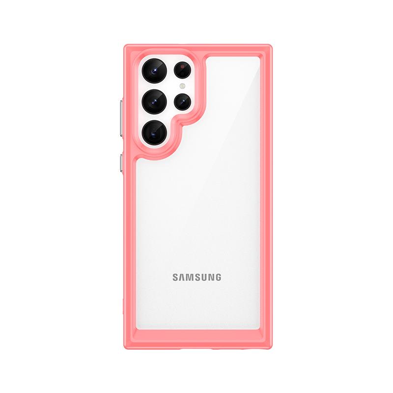 For Cover Samsung Galaxy S22 Ultra Case Samsung S22 Ultra Capas Clear Transparent Colour Fundas Samsung S23 S22 Plus Ultra Cover