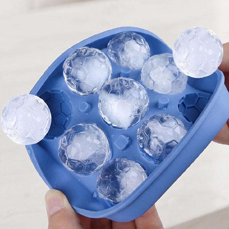 Soccer Shape Ice Cubes Maker Molds Creative Football Themed Ice Tray For Sports Event Drink Accessories