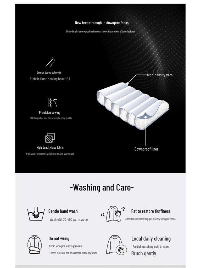 Xuezhongfei 2024 Women's Fox Fur Collar Down Jacket