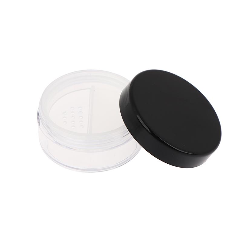 Empty 5/10/20/30g Loose Powder Jar With Rotating Sifter Container Jar Plastic Cosmetic Makeup Powder Filling Can Pot Lid Twist