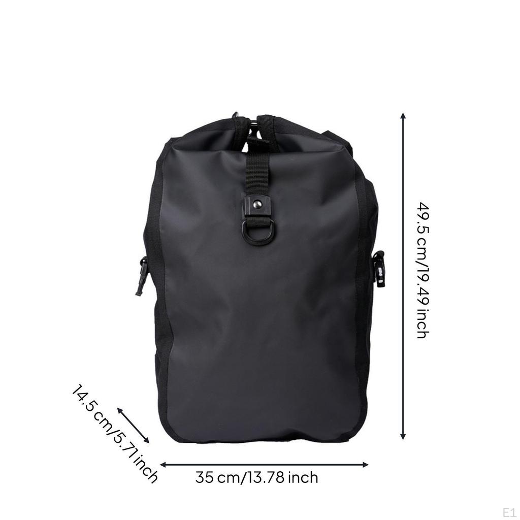 Cycle Pannier Bag Waterproof Bike with Shoulder Strap RollHighPerformance Rack