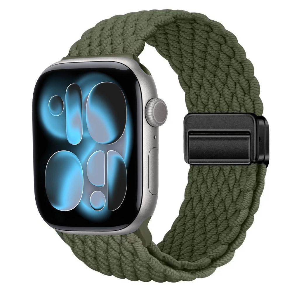 Nylon Strap for Apple Watch 11 10 46mm 42mm/Ultra 3 2 1 49mm Magnetic buckle Wristband iWatch 9 8 7 6 5 4 SE 45mm 44mm 41mm 40mm