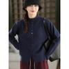 Dimanaf 2025 Women Long Sleeves Pullover Autumn Buttons Sweaters Style Solid Knitting Loose Sweater