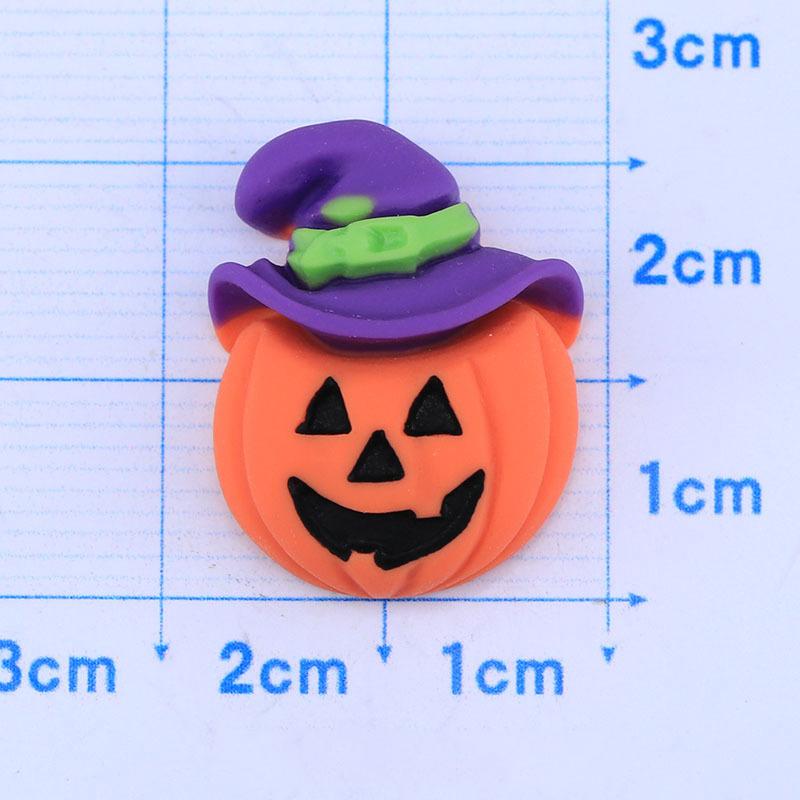 10pcs Cartoon Ghost Pumpkin Collection Flat Back Resin Halloween Party Decor DIY Scrapbooking Craft Decoration Accessories