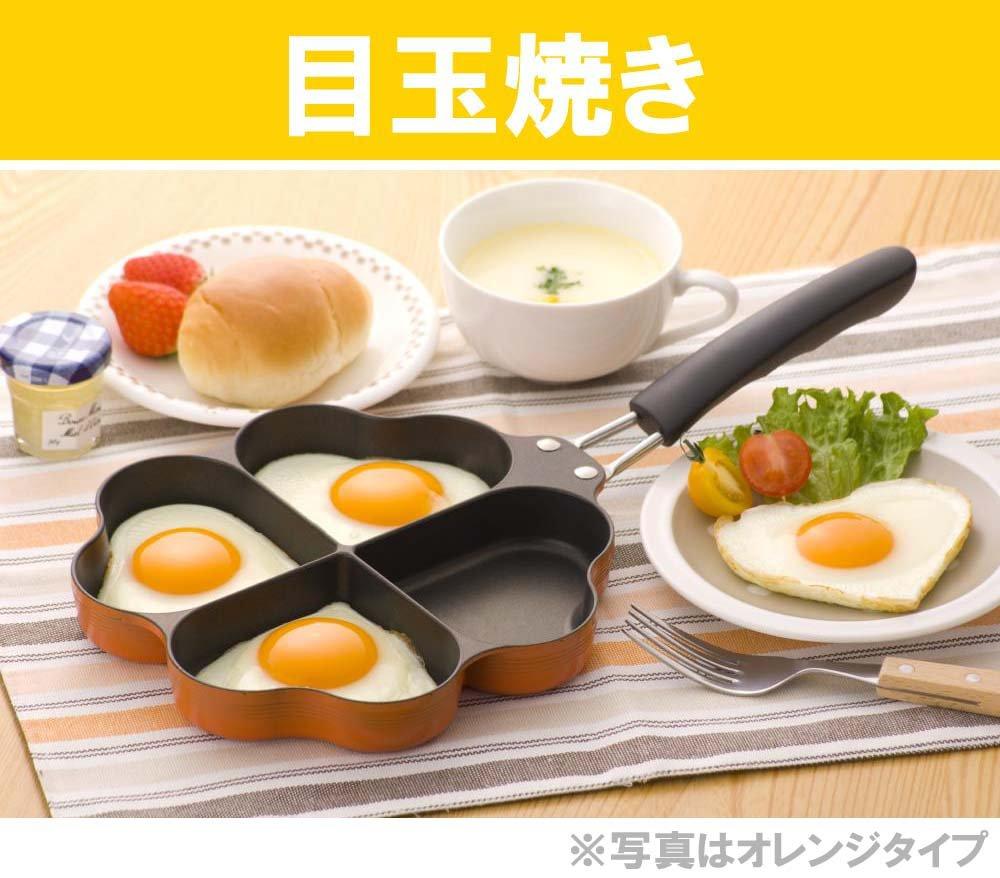 Sugiyama Metal Clover Frying Pan Happiness-bringing Four-leaf (Green) KS-2808