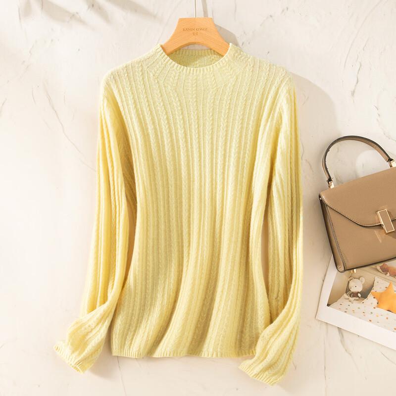 

TUHUANG Women s Cashmere Blend Cable Knit Sequin Turtleneck Sweater One Size (165/88A)