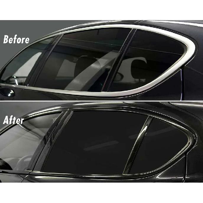 3/5/7/10CM Carbon Fiber Vinyl Film Glossy Black Matte Car Wrap Film Wrapping Foil For Car Interior Stickers Pillar