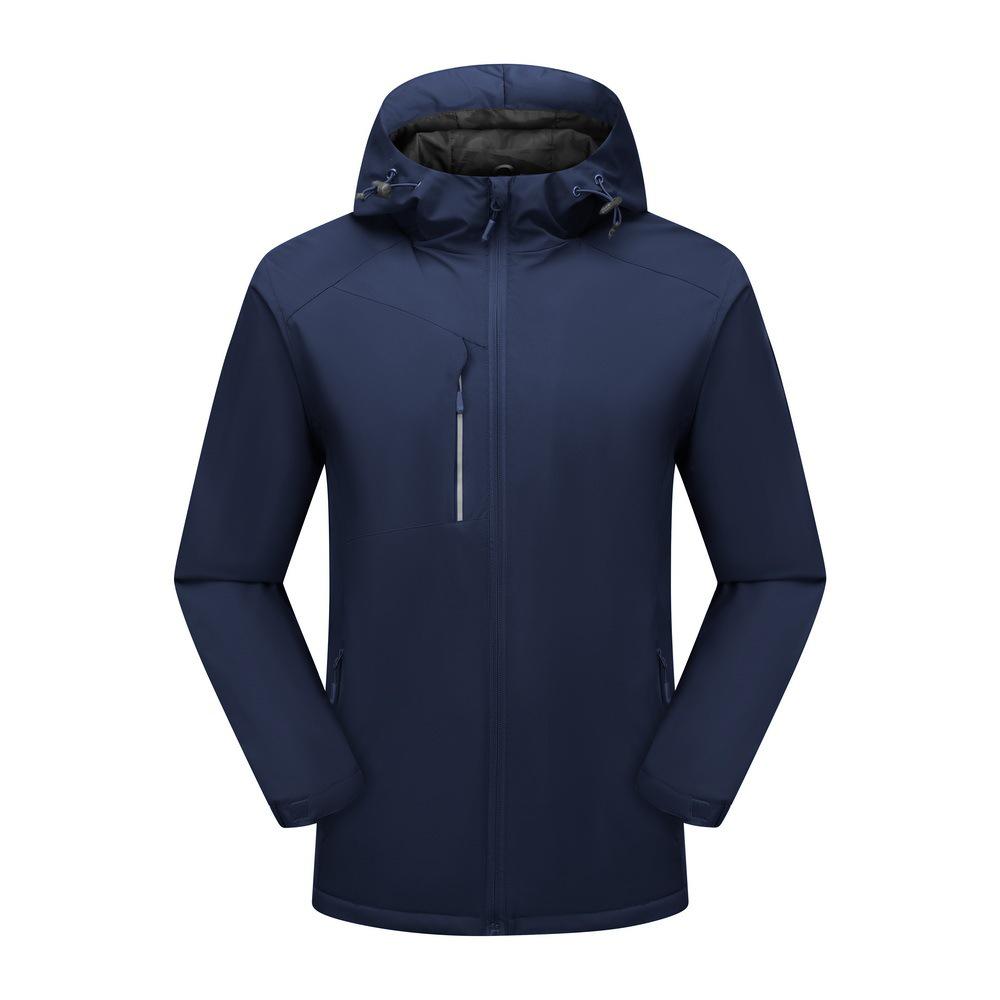 New Mountain Waterproof Autumn/Winter Windproof Jacket – Custom Print, Integrated Velvet Lining, Warm Workwear.
