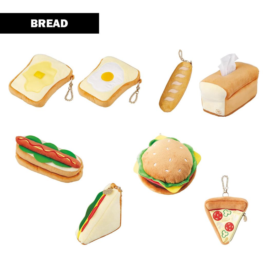 Marushin Bread Sandwich Food Funny Pencil 0585016000 Yup! Pouch, Case/Cosmetic Pouch,