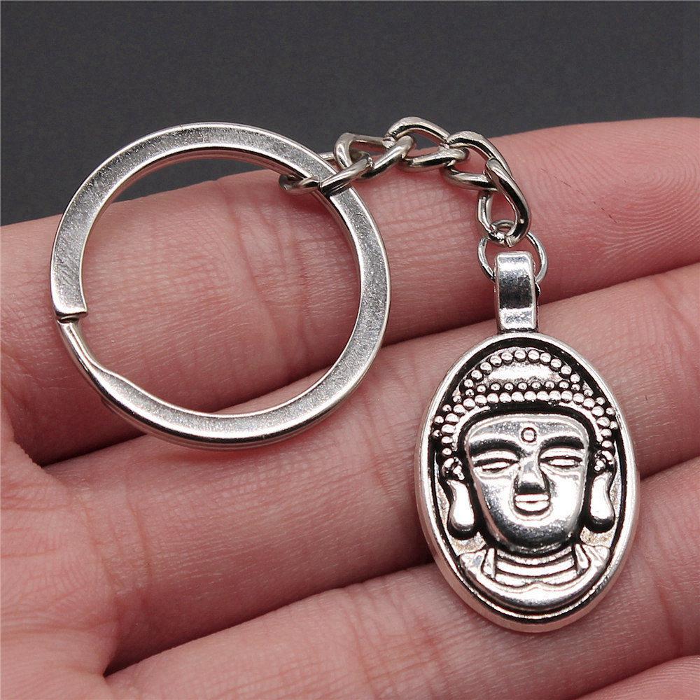 28mm Schlüsselanhänger Buddhismus Vintage Schmuckzubehör QY009
