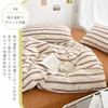 Asisebom Duvet Cover and Fitted Sheet with Elastic All Soft to the Bedding Machine Suitable for All Adult Interior Around, Striped, Nordic, Stylish,