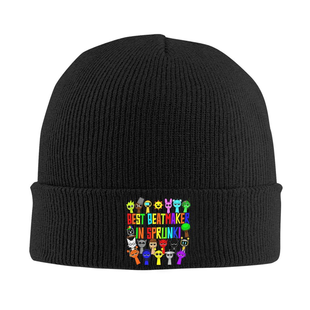 Cappello Gioco Personaggi Sprunki Berretto Autunno Inverno Nuovo Durple Pinki Jevin Sky Vineria Cappelli Berretti Lavorati a Maglia in Acrilico Unisex
