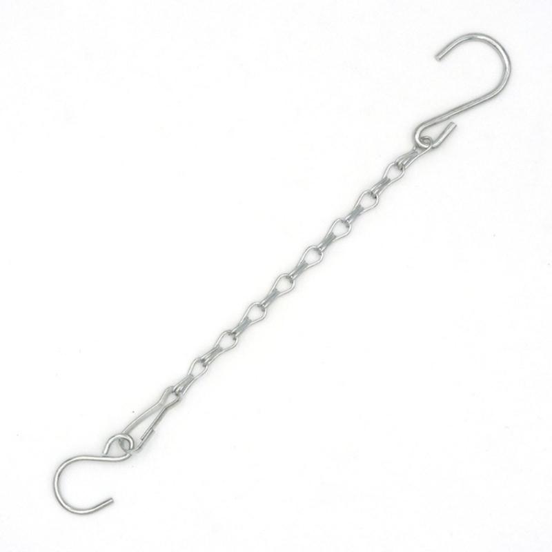 10 Stück wetterfeste eiserne Hängekette für Vogelfutterhäuschen Blumentöpfe Metallkette inklusive S-Haken Clips