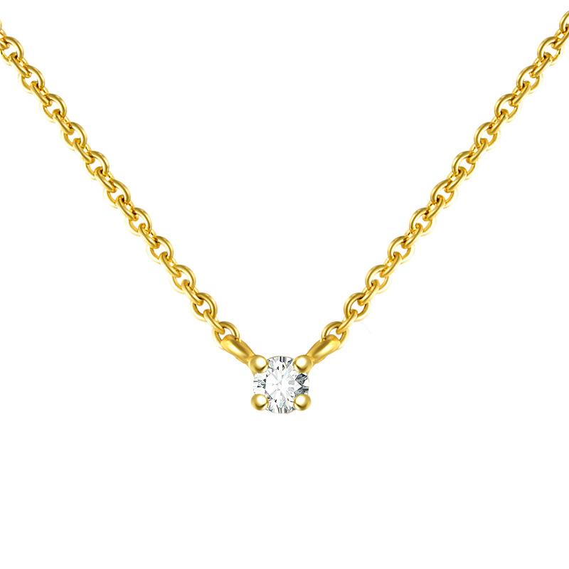 S925 Sterling Silver Feminine Minimalist Temperament Collarbone Chain Creative Fashion Zircon Short Accessories Necklace