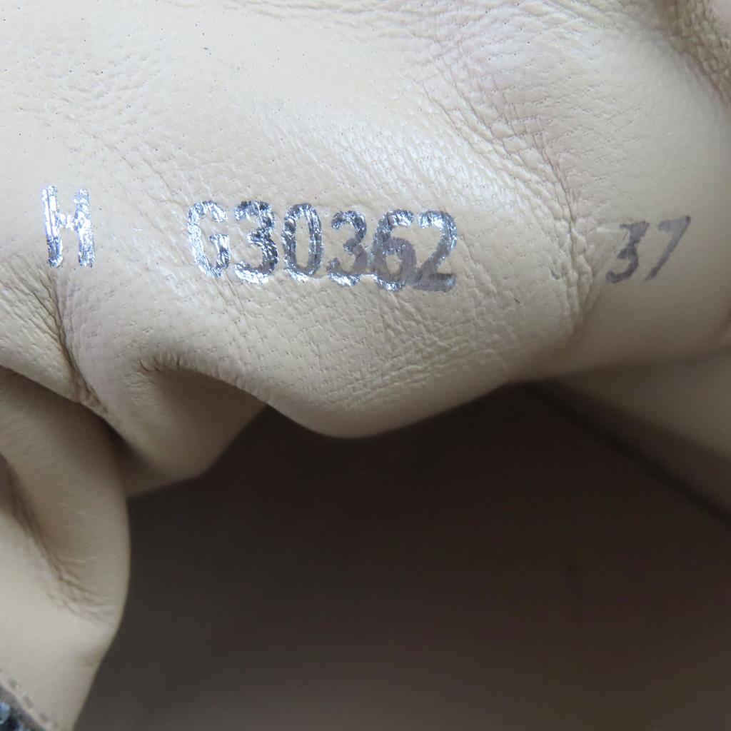 Great CHANEL sneakers Black Grey tweed Women 37 G30362 Used