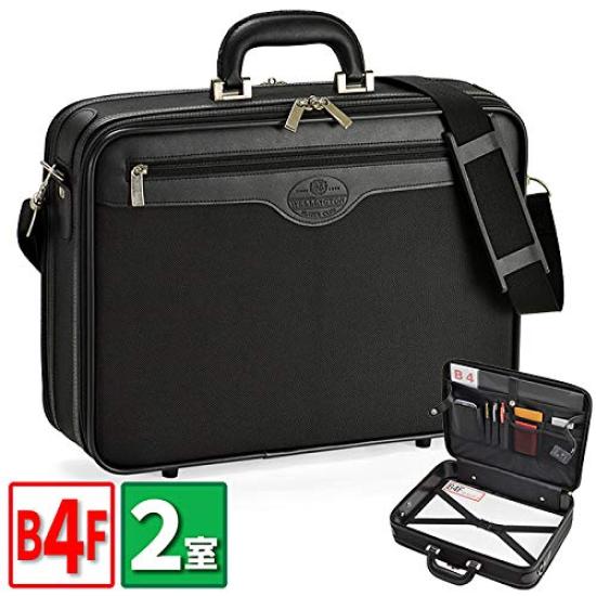 Soft Case A4 Size Compatible Stylish Simple Business Bag Horizontal 42cm Original Luxury Shearling Gloves [Hirano Bag] Attaché 2-Compartment Men's +