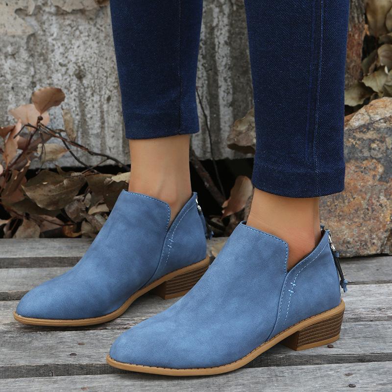 

Women s Shoes Spring and Autumn Pointed Women s Boots Chelsea Boots Women s Martin Boots Short Boots and Naked Boots 36 коричневий