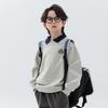 Jungen Hoodie mit Fleece-Futter - 2025 Herbst/Winter Warmes Oberteil für Kinder mit lockerem Revers, Mittlere/Große Größen, Trendiges Design
