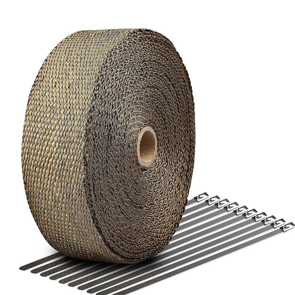 Car Motorcycle Exhaust Wrap Pipe Header Heat Insulation Roll Tape Turbos Heat Exhaust Thermal Wrap Tape