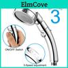 Portable 360 Degree Rotating Shower Head With Three Adjustable Modes For High Pressure Water Saving