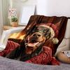 1Pc Cartoon Print Flannel Blanket, High Quality Comfortable for All Seasons, Home Decor, Warmth and Comfort, Perfect for Christmas Birthday Gift