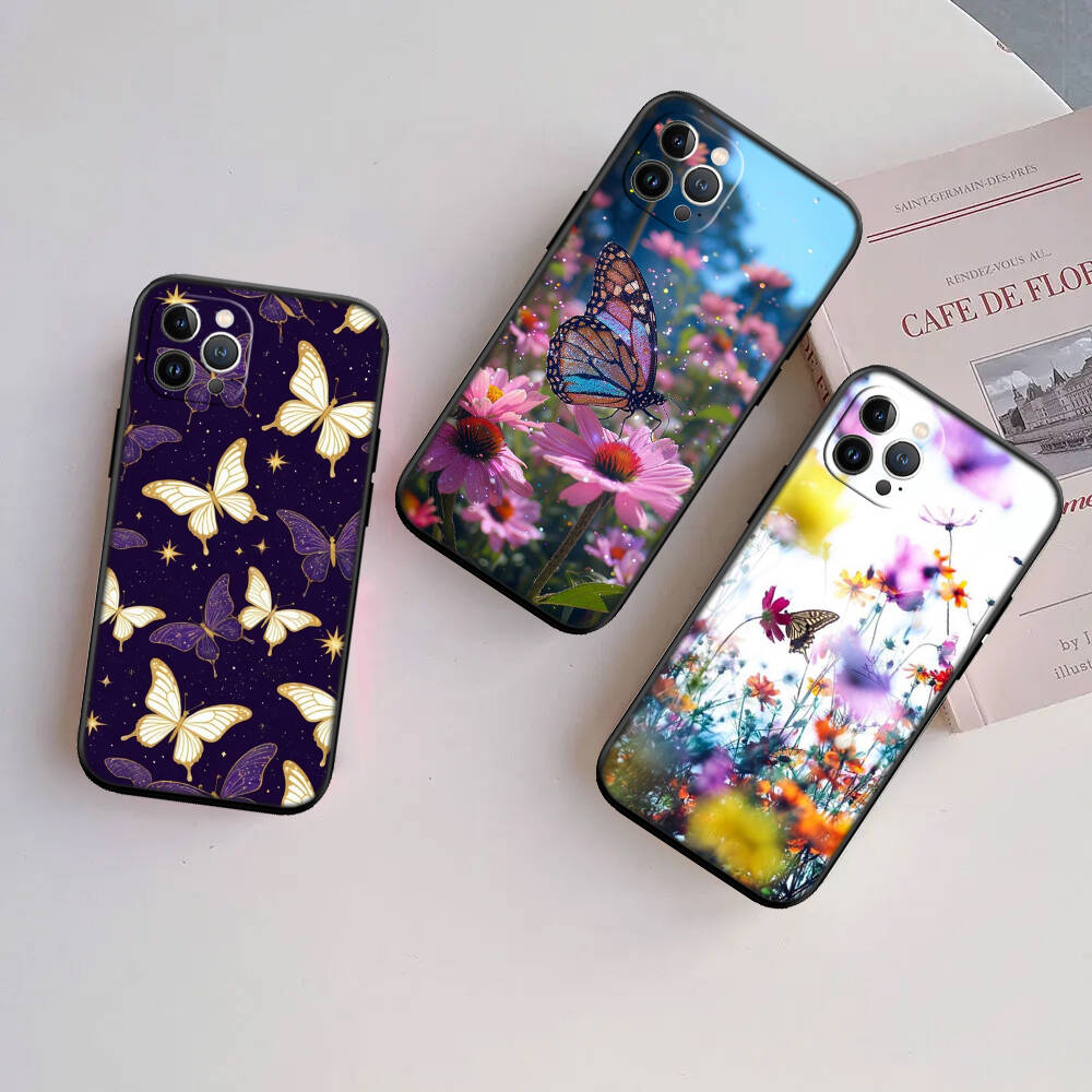 Colorful Butterfly Case for Samsung A06 A35 A25 A24 A15 A05S A05 M55 M35 M15 A02 A12 A13 A10 A16 A20 A30 A22 A31 A32 A33 A42 A50