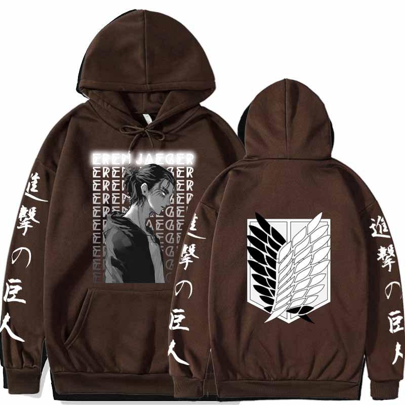 2021 New Anime Attack On Titan Levi Eren Men/Women Hoodie Casual Wild Gothic Sweatshirt Unisex Manga Streetwear Oversize Tee Top