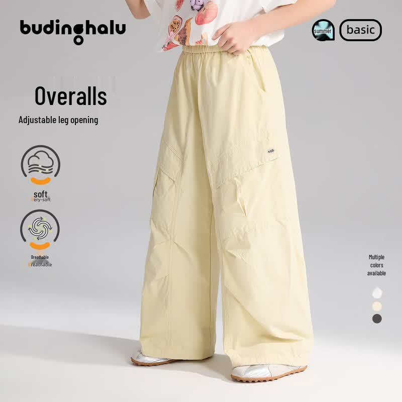 Girls  100% Cotton Loose Fit Cargo Pants 110