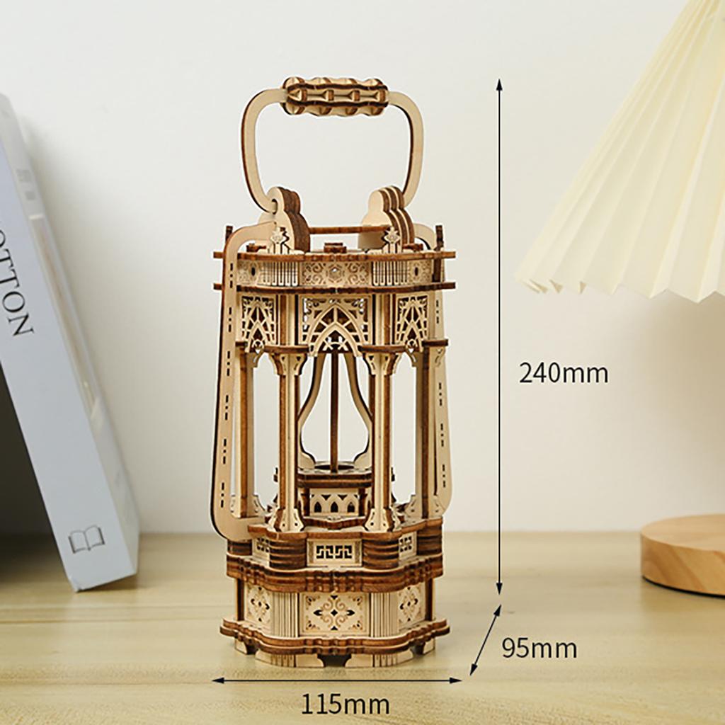 Tang Lantern 3D Car Wooden Puzzle Scale Model,DIY Model Kit, Handcraft Gift,Home Decoration,Mechanical Model Kit, Building Toy
