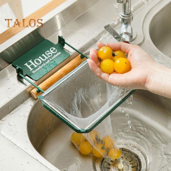 Portafiltro Angolare Per Cucina Con 50 Filtri Riutilizzabili – Scolapiatti In Acciaio Con Ventosa