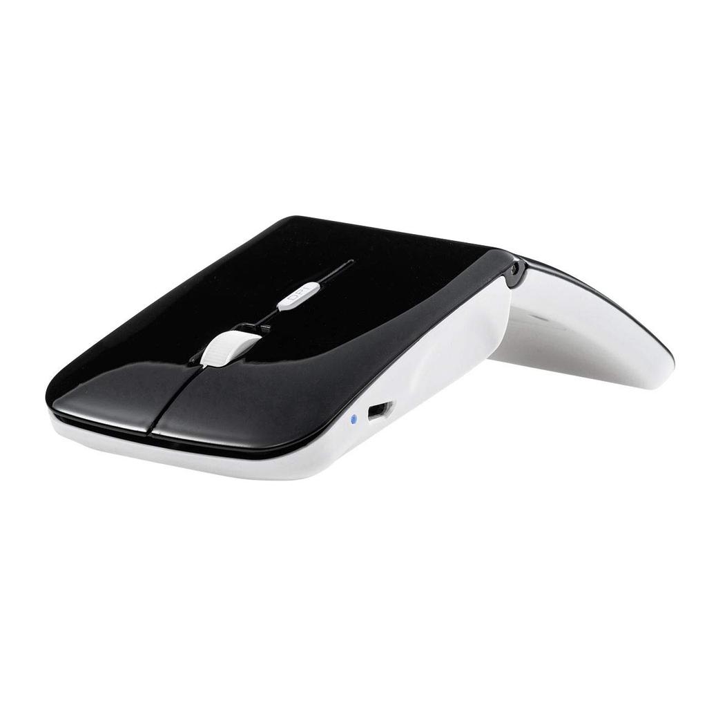 E-Supply Wireless Mouse, Bluetooth, USB Rechargeable, Slim, Quiet, Energy-Saving, Connects 3 Devices Simultaneously, Portable, Black (EEX-MABT01BK)