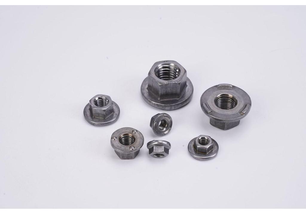 T-Type Welded Cut-Edge Nut: Antioxidant, Acid & Alkali Resistant, High Toughness, Natural Color Flange Nut for Auto Parts