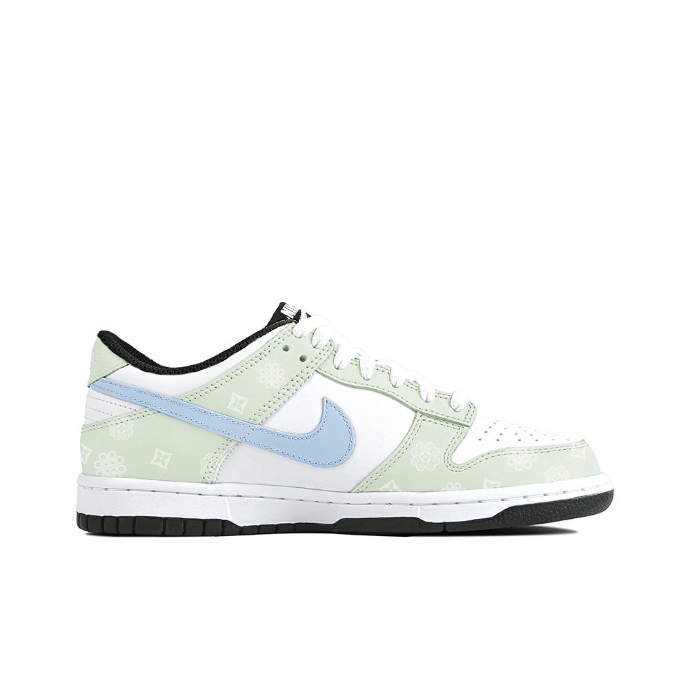 Nike Dunk Slip Resistant Abrasion Resistant Low top Skateboard Shoes Unisex Green White DD1391-100(Team354- )