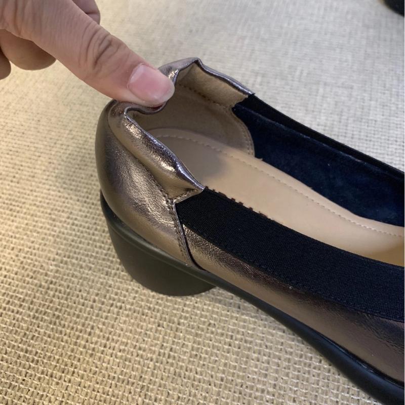 Fashion Sweet Bow Shallow Mid-heel Pumps Women Fashion Round Toe Thick Bottom Mary Jane Shoes Comfortable Elegant Lolita Dress Shoes