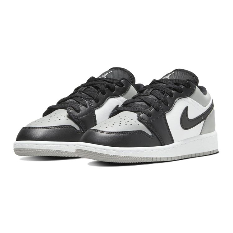 Air Jordan 1 Low GS Light Smoke Grey Black White 553560-052