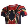Marvel Mens Superhero Compression T Shirt Sports Fitness Gym Tops Spiderman Tee