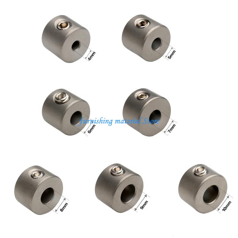 Y5GD 3- in-1 Stainless Steel Drill Depth Limit Ring 4-10mm Drill Bit Stop Collar Tool