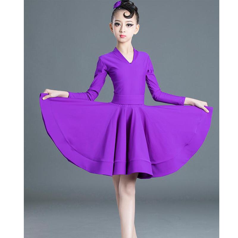 Girls Professional Latin Dancing Dress Kids Salsa Dance Wear Clothing Children's Performance Carnival Latin Stage Wear Clothes