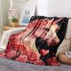 Unicorn Print Flannel Blanket, High Quality Comfortable for All Seasons, Home Decor, Warmth and Comfort, Perfect for Christmas Gifts