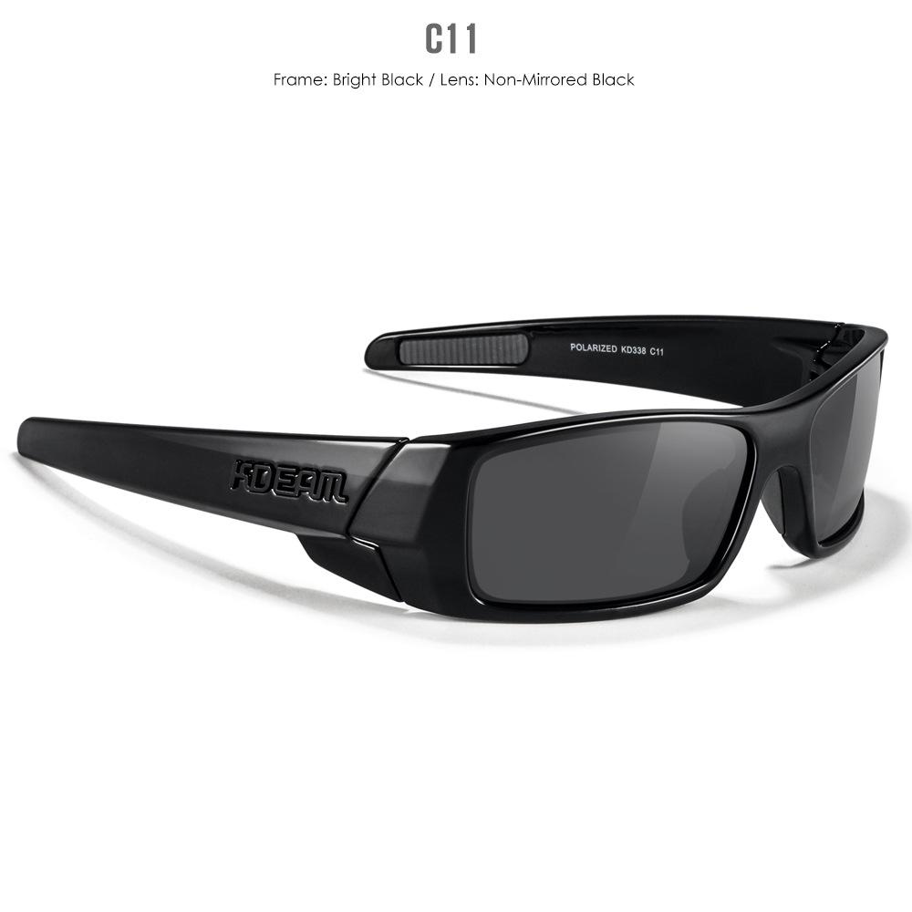 KDEAM Polarized Sun Glasses Men Women Driving Shades Male Rectangular Sunglasses Hiking Versatile Eye Protection UV400 Eyewear