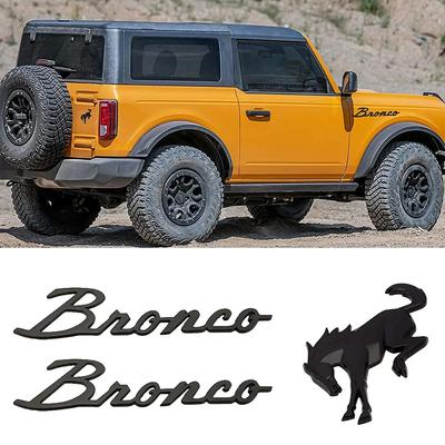 3D Decals Emblems for Bronco Fender Sticker Tail Label Letters Badge for Bronco 2021 2022 2023 Bronco Sport Accessories